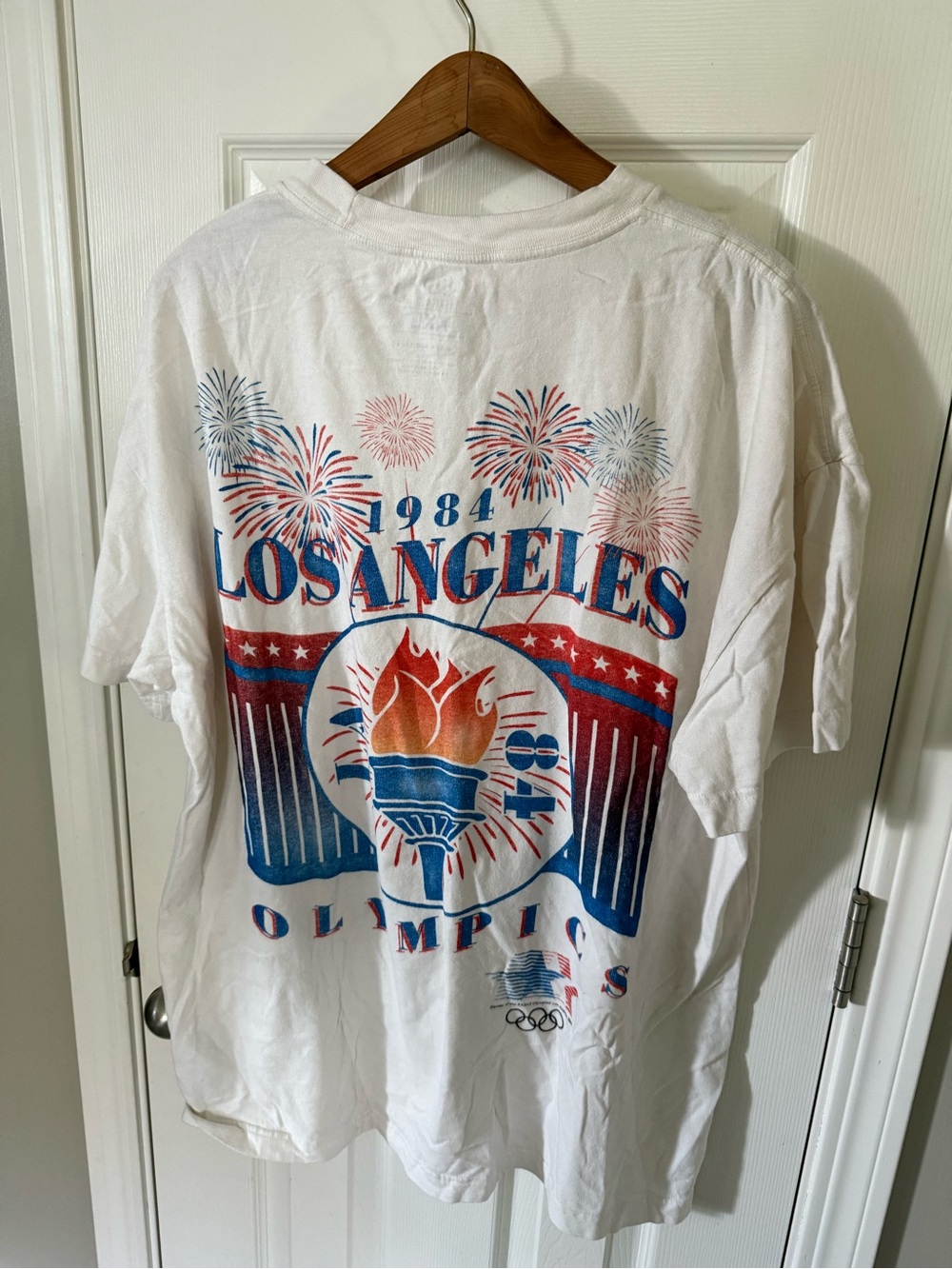 Abercrombie & Fitch White Los Angeles 1984 Olympics Graphic Tee